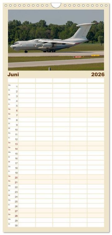 Produktbild: Familienplaner 2026 - Die Faszination der Quadjets mit 5 Spalten (Wandkalender, 21 x 45 cm) CALVENDO