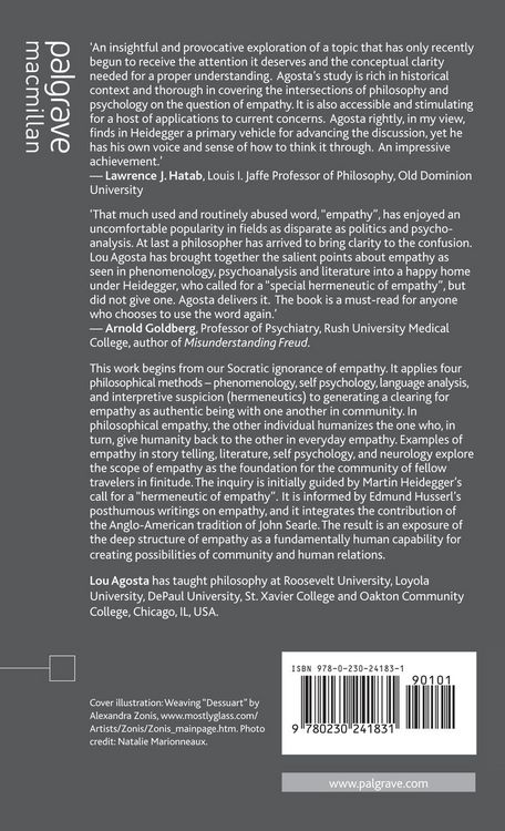 Produktbild: Empathy in the Context of Philosophy