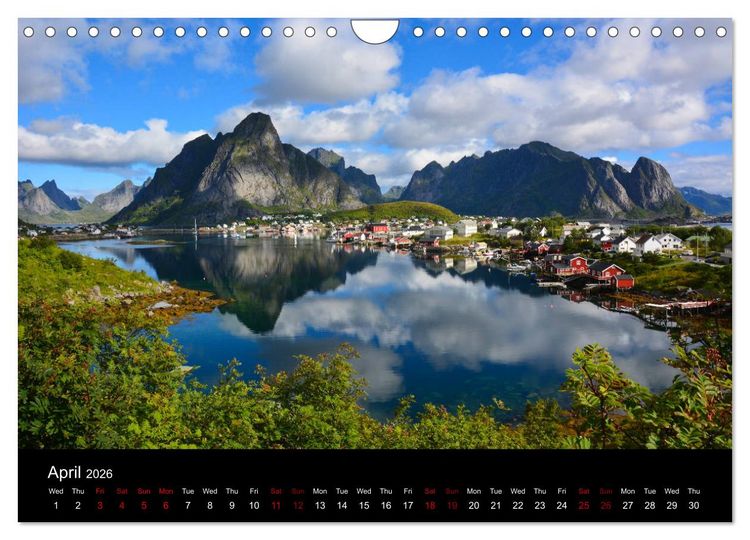 Produktbild: The magical Lofoten Islands (Wall Calendar 2026 DIN A4 landscape), CALVENDO 12 Month Wall Calendar