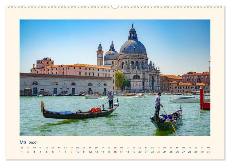 Produktbild: Venedig, die zeitlos Elegante (Wandkalender 2027 DIN A2 quer), CALVENDO Monatskalender