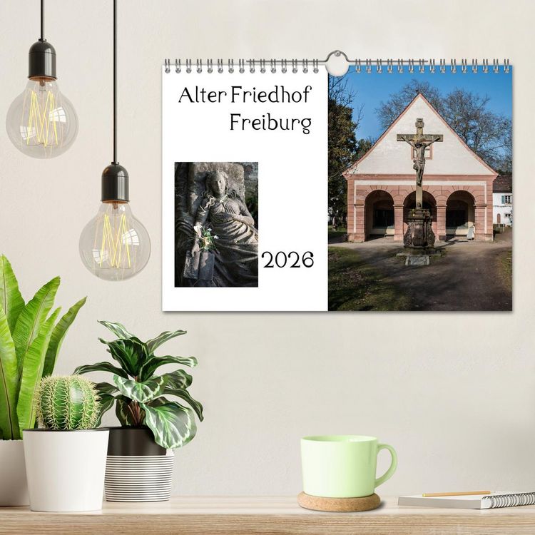 Produktbild: Alter Friedhof Freiburg (Wandkalender 2026 DIN A4 quer), CALVENDO Monatskalender