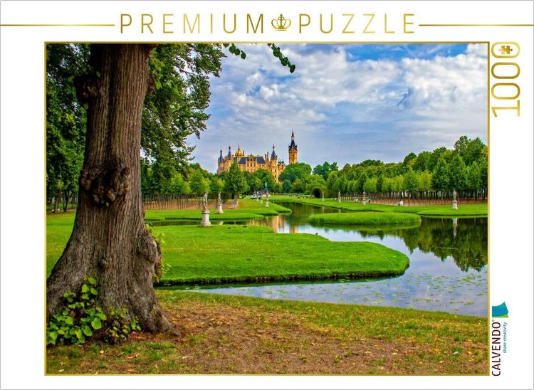 Produktbild: CALVENDO Puzzle Schlossgarten mit barockem Kreuzkanal | 1000 Teile Lege-Gr&ouml;&szlig;e 64x48cm Foto-Puzzle f&uuml;r gl&uuml;ckliche Stunden