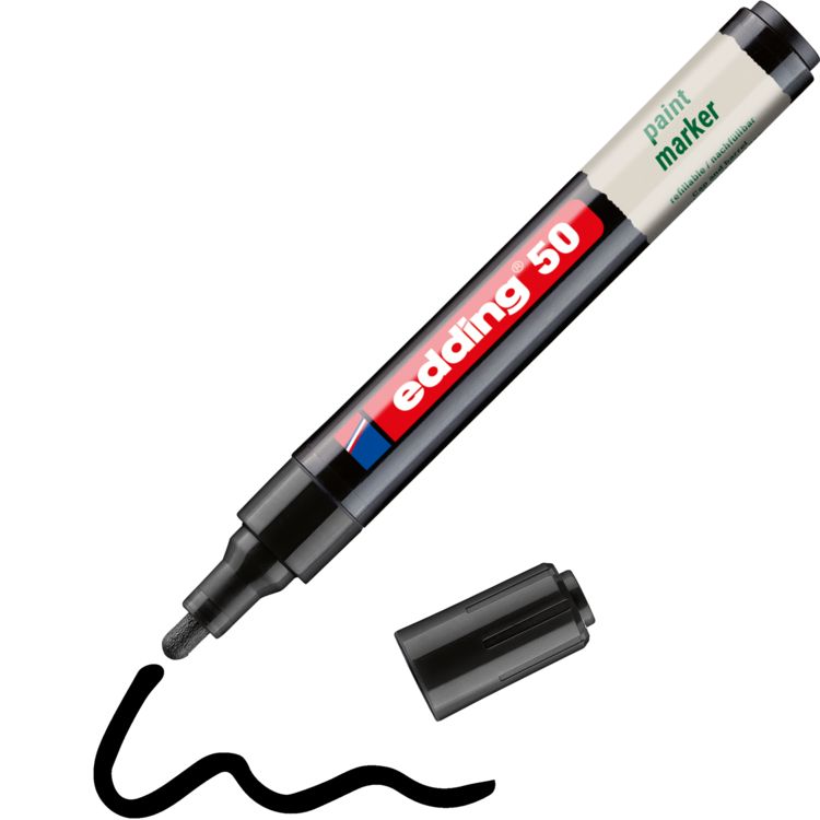 Produktbild: Edding 50 EcoLine 4-50-001 Lackmarker Schwarz 2 mm, 3mm