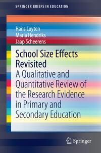 Produktbild: School Size Effects Revisited