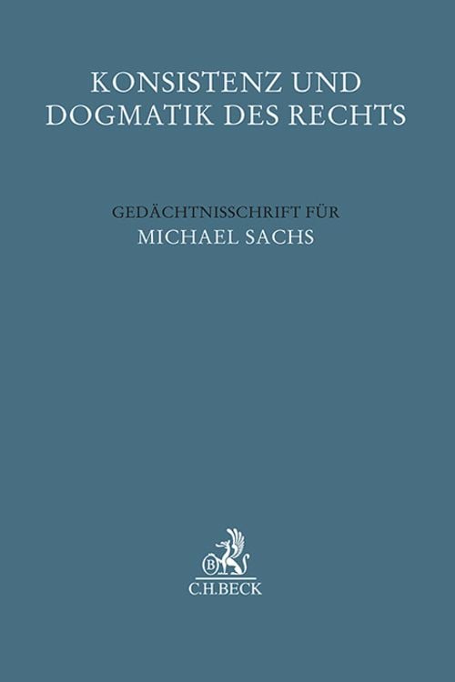 Produktbild: Konsistenz und Dogmatik des Rechts