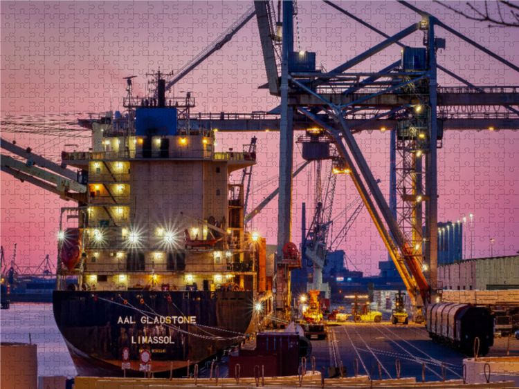 Produktbild: CALVENDO Puzzle Neust&auml;dter Hafen Bremen | 1000 Teile Lege-Gr&ouml;&szlig;e 64x48cm Foto-Puzzle f&uuml;r gl&uuml;ckliche Stunden