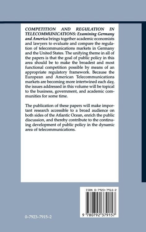 Produktbild: Competition and Regulation in Telecommunications