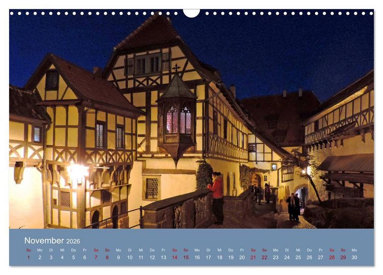 Produktbild: Die Wartburg - Weltkulturerbe im Herzen Deutschlands (Wandkalender 2026 DIN A3 quer), CALVENDO Monatskalender
