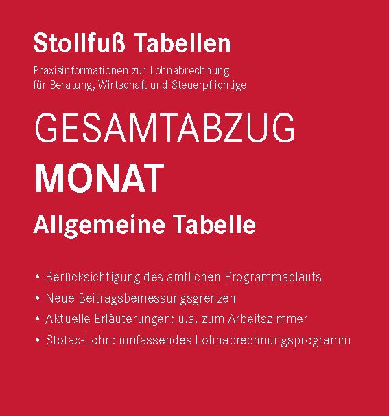 Produktbild: Tabelle, Gesamtabzug 2024 Monat Sonderausgabe Dezember