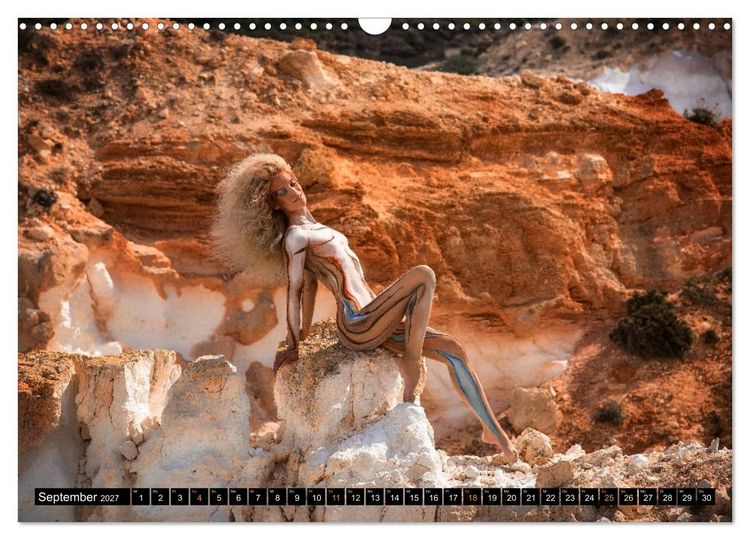 Produktbild: Naturwesen - Bodypainting K&ouml;rperlandschaften (Wandkalender 2027 DIN A3 quer), CALVENDO Monatskalender
