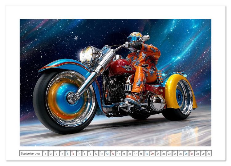 Produktbild: Zero Rider (Tischkalender 2026 DIN A5 quer), CALVENDO Monatskalender