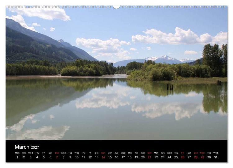 Produktbild: From Pacific to the Mountains 2027 (High Quality Premium Wall Calendar 2027 DIN A2 landscape),CALVENDO 12 Month Wall Calendar