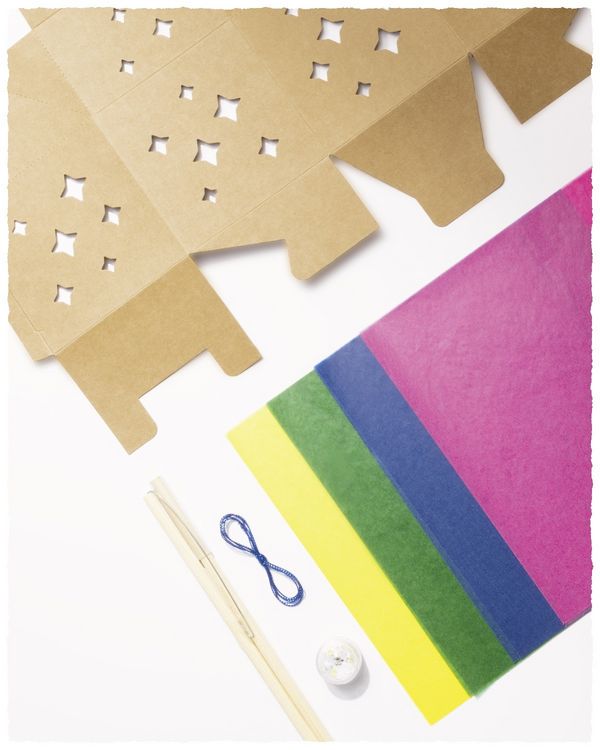 Produktbild: FOLIA Bastelartikel DIY Laterne MILKY WAY, inkl. 1 LED-Licht und Batterien