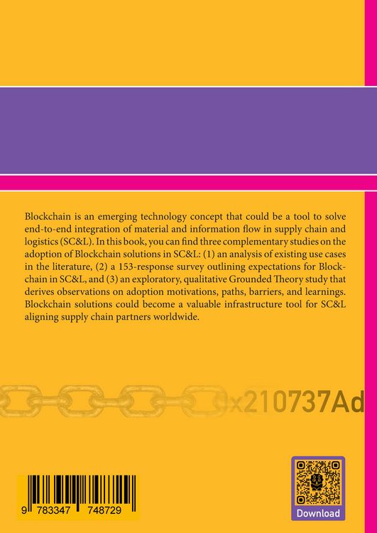 Produktbild: Blockchain Adoption in Supply Chain Management and Logistics