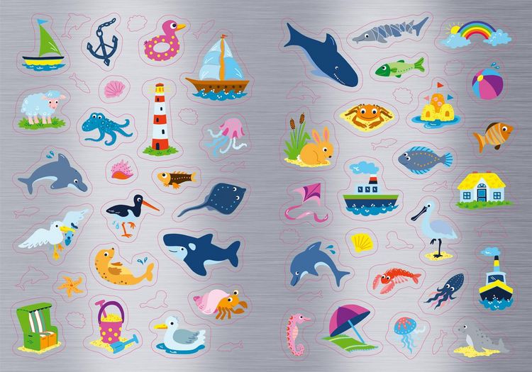 Produktbild: Metallic-Sticker Malbuch. Am Meer