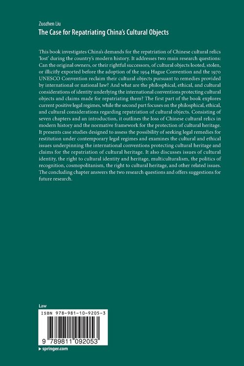 Produktbild: The Case for Repatriating China&rsquo;s Cultural Objects