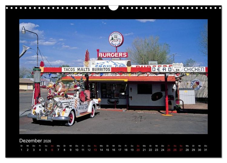 Produktbild: Get Your Kicks on Route 66 (Wandkalender 2026 DIN A3 quer), CALVENDO Monatskalender