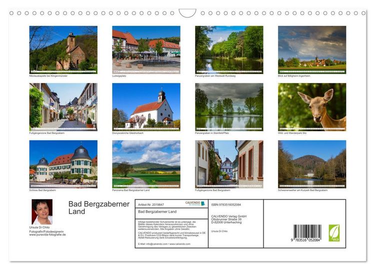 Produktbild: Bad Bergzaberner Land (Wandkalender 2026 DIN A3 quer), CALVENDO Monatskalender