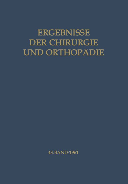 Produktbild: Ergebnisse der Chirurgie und Orthop&auml;die