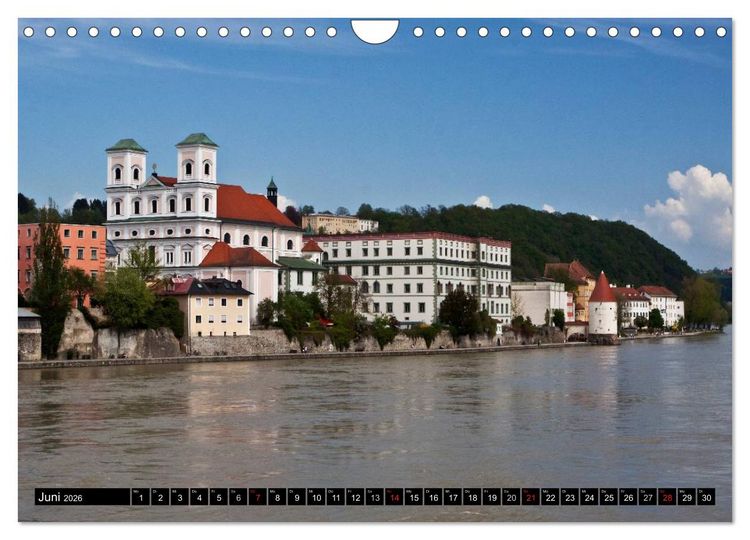 Produktbild: Pittoreskes Passau (Wandkalender 2026 DIN A4 quer), CALVENDO Monatskalender