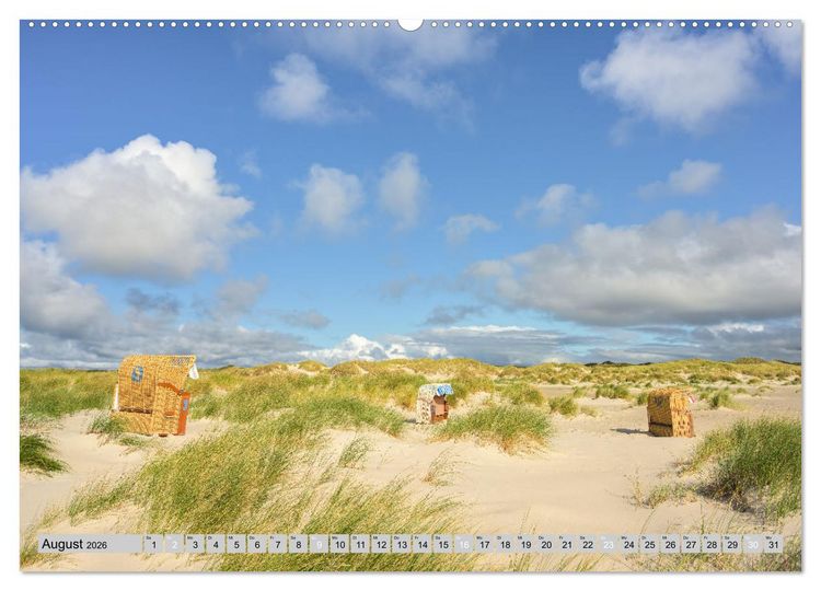 Produktbild: Wundersch&ouml;nes Amrum (Wandkalender 2026 DIN A2 quer), CALVENDO Monatskalender