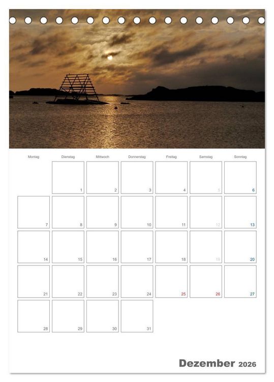 Produktbild: Typisch Schwedisch Bohusl&auml;n (Tischkalender 2026 DIN A5 hoch), CALVENDO Monatskalender