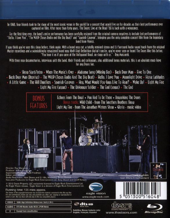 Produktbild: The Doors - Live at the Bowl 1968