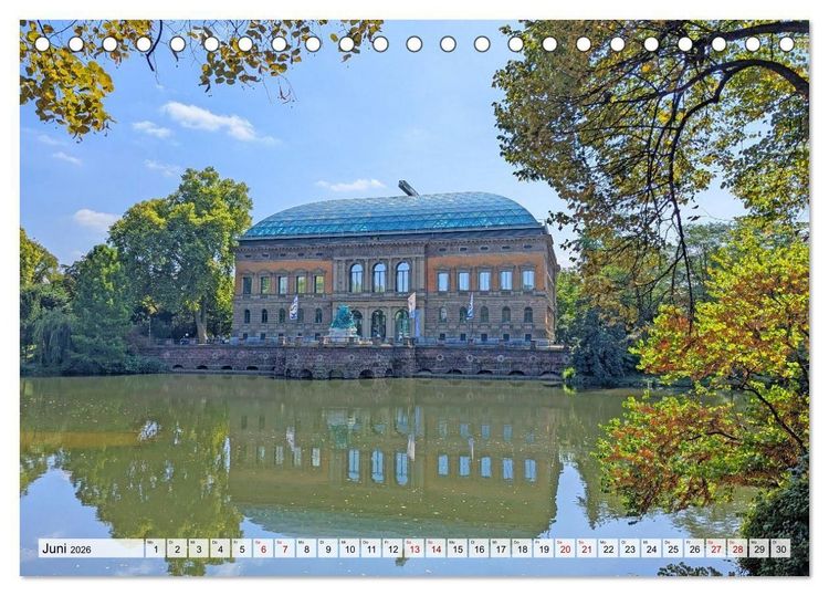 Produktbild: D&uuml;sseldorf Vom Ufer bis zur Skyline (Tischkalender 2026 DIN A5 quer), CALVENDO Monatskalender