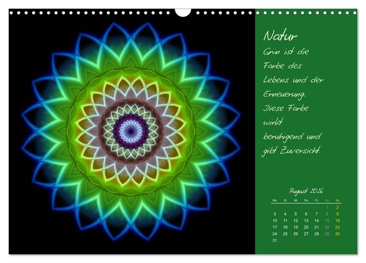 Produktbild: Kleine Chakrenlehre (Wandkalender 2026 DIN A3 quer), CALVENDO Monatskalender