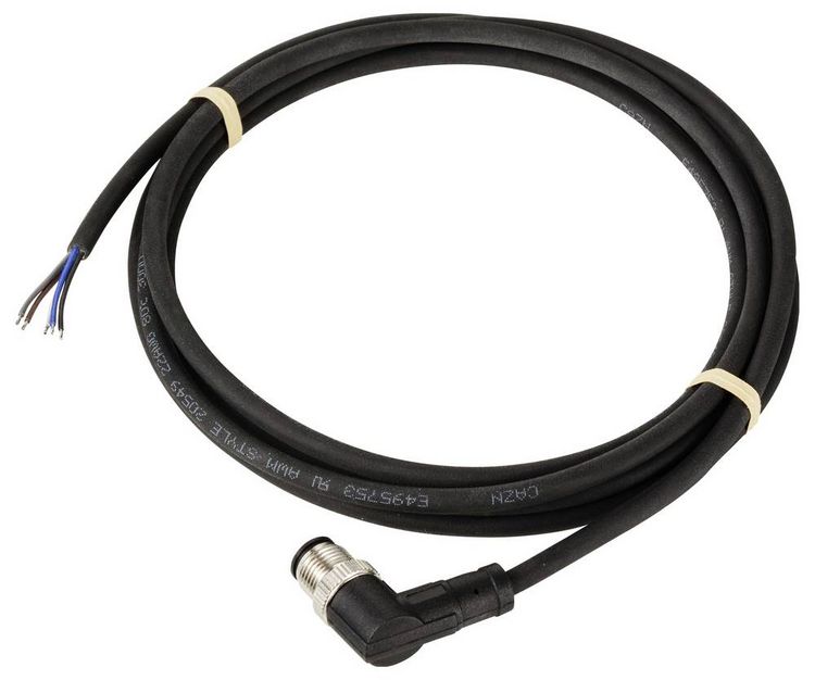 Produktbild: TRU COMPONENTS TC-12833140 Sensor-/Aktor-Anschlussleitung M12 Stecker, gewinkelt 2 m Polzahl Sensoren: 5 1 St.