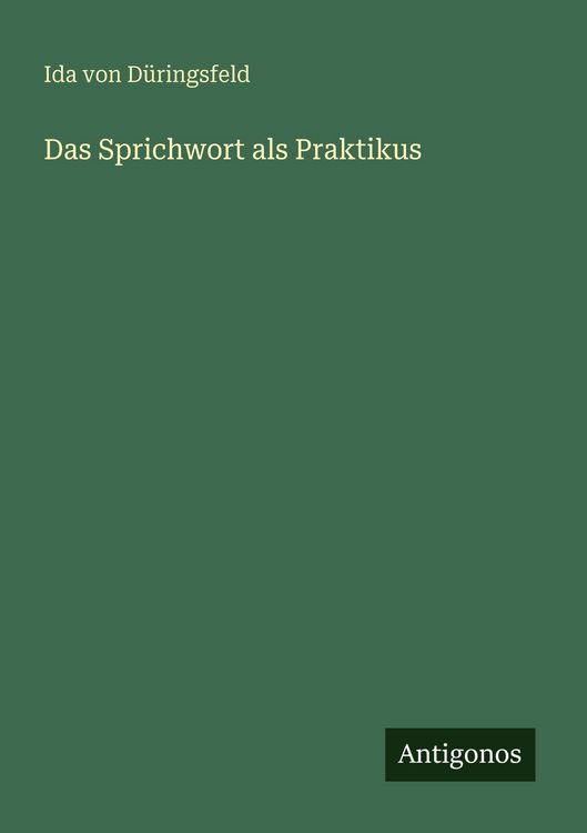 Produktbild: Das Sprichwort als Praktikus