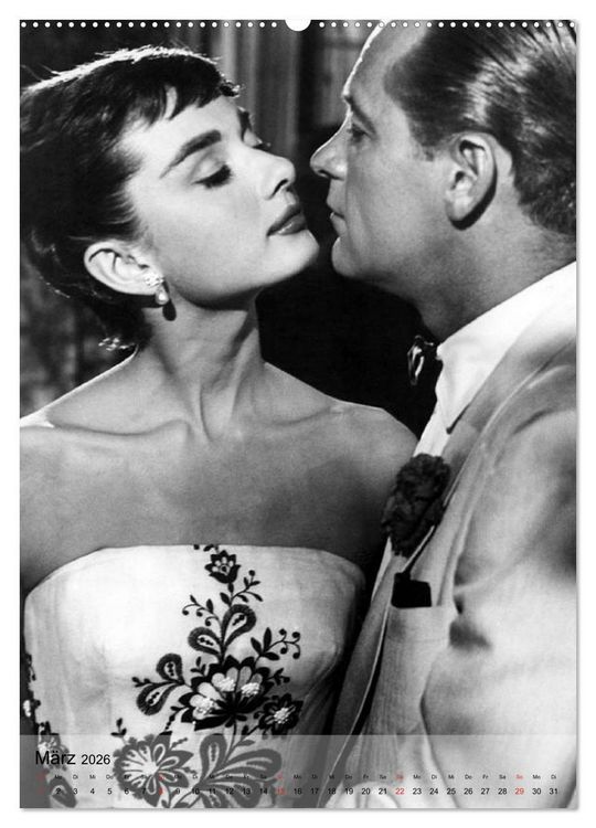 Produktbild: Hollywood-Diva - Audrey Hepburn (Wandkalender 2026 DIN A2 hoch), CALVENDO Monatskalender