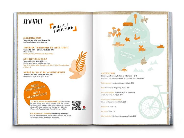 Produktbild: KOMPASS Radvergn&uuml;gen in und um M&uuml;nchen