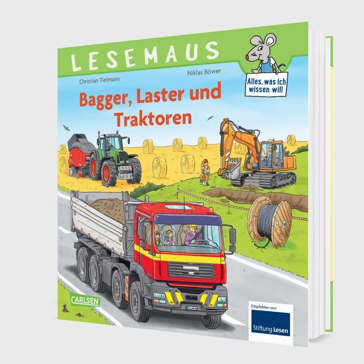 Produktbild: LESEMAUS Sonderb&auml;nde: Bagger, Laster und Traktoren &ndash; Alles &uuml;ber Fahrzeuge
