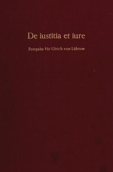 Produktbild: De iustitia et iure.