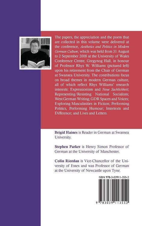 Produktbild: Aesthetics and Politics in Modern German Culture