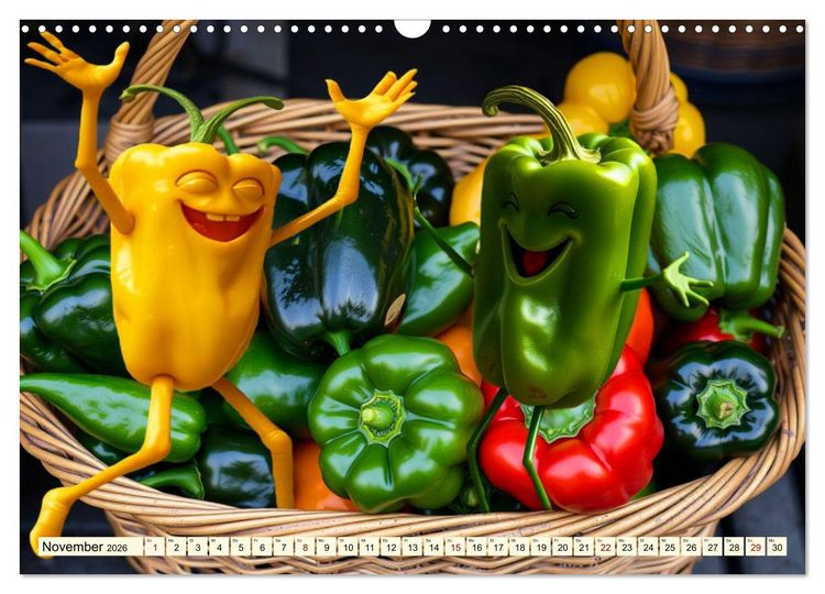 Produktbild: Tanzendes Obst und Gem&uuml;se (Wandkalender 2026 DIN A3 quer), CALVENDO Monatskalender