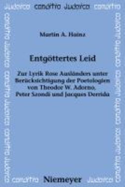 Bild vom Artikel Entgöttertes Leid vom Autor Martin A. Hainz