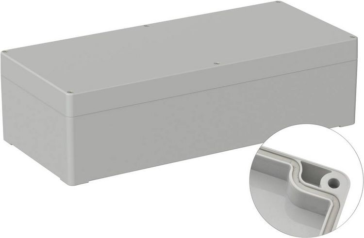 Produktbild: TRU COMPONENTS TC-9065568 Outdoor-Geh&auml;use 360 x 160 x 100 Polycarbonat Lichtgrau (RAL 7035) 1 St.