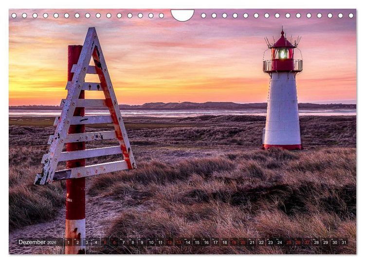 Produktbild: Sylt - Farbige Momente (Wandkalender 2026 DIN A4 quer), CALVENDO Monatskalender