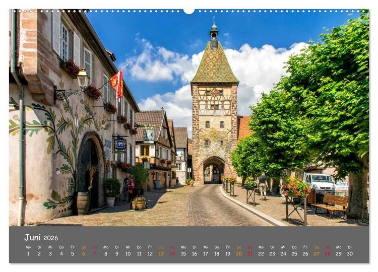Produktbild: Eindr&uuml;cke aus dem Elsass (Wandkalender 2026 DIN A2 quer), CALVENDO Monatskalender