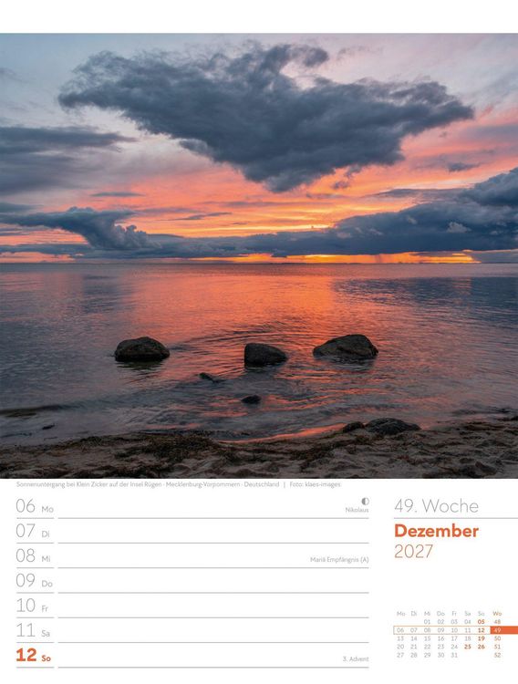 Produktbild: Am Meer Wochenplaner Kalender 2027
