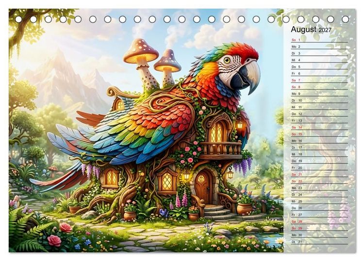 Produktbild: Tierische Fassaden (Tischkalender 2027 DIN A5 quer), CALVENDO Monatskalender