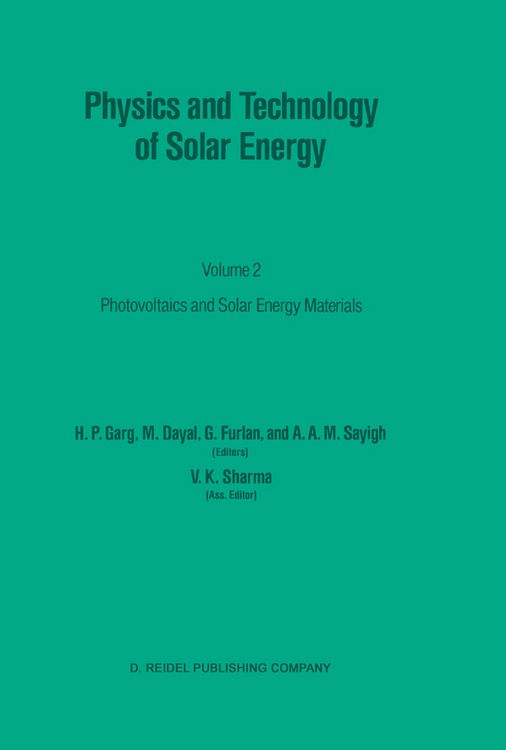 Produktbild: Physics and Technology of Solar Energy