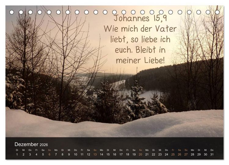Produktbild: Sch&ouml;pfung im Licht (Tischkalender 2026 DIN A5 quer), CALVENDO Monatskalender