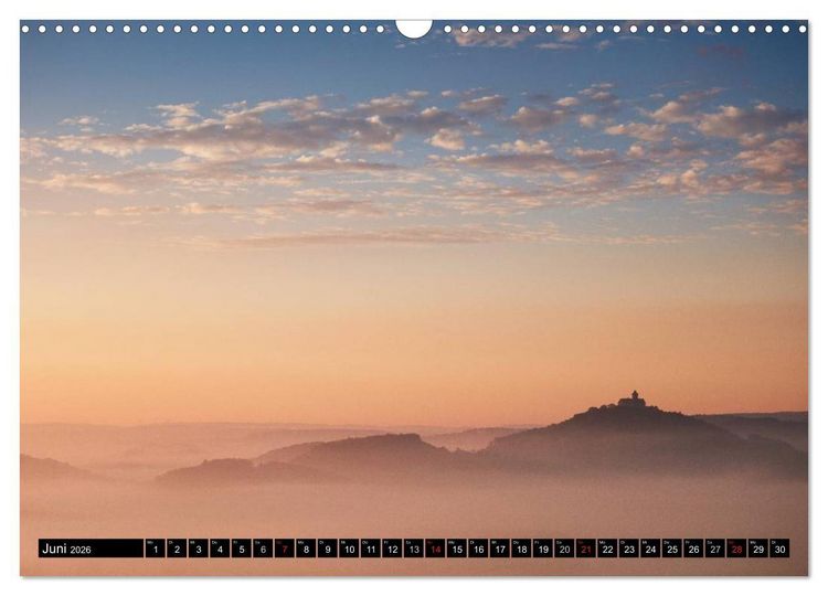 Produktbild: Lichtstimmungen Th&uuml;ringen - Eine Reise von Morgens bis Abends (Wandkalender 2026 DIN A3 quer), CALVENDO Monatskalender