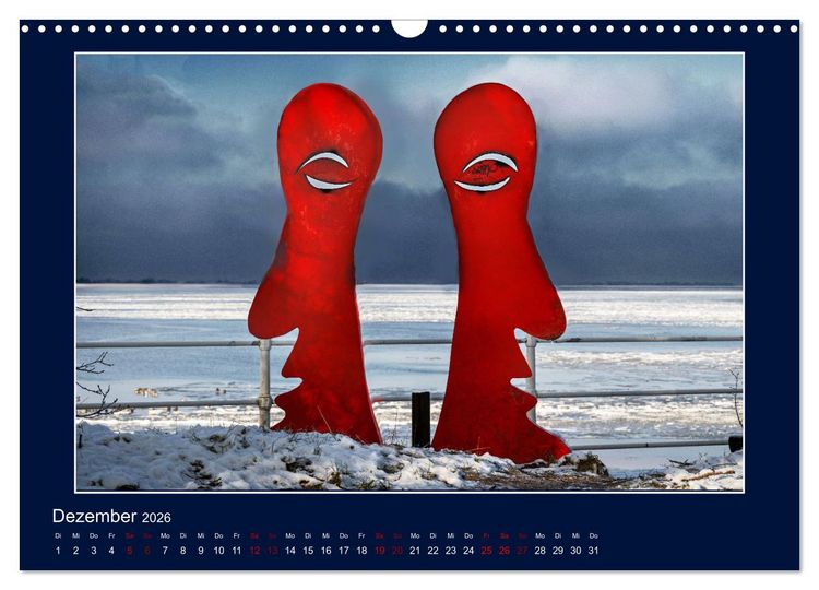 Produktbild: Wolken, Watt und Wellen. Fotografische Impressionen vom Jadebusen. (Wandkalender 2026 DIN A3 quer), CALVENDO Monatskalender