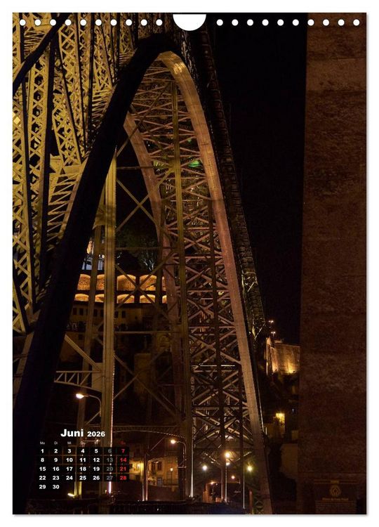 Produktbild: Porto Tag und Nacht (Wandkalender 2026 DIN A4 hoch), CALVENDO Monatskalender