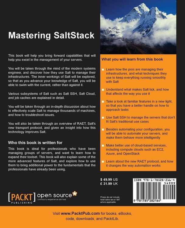 Produktbild: Mastering SaltStack