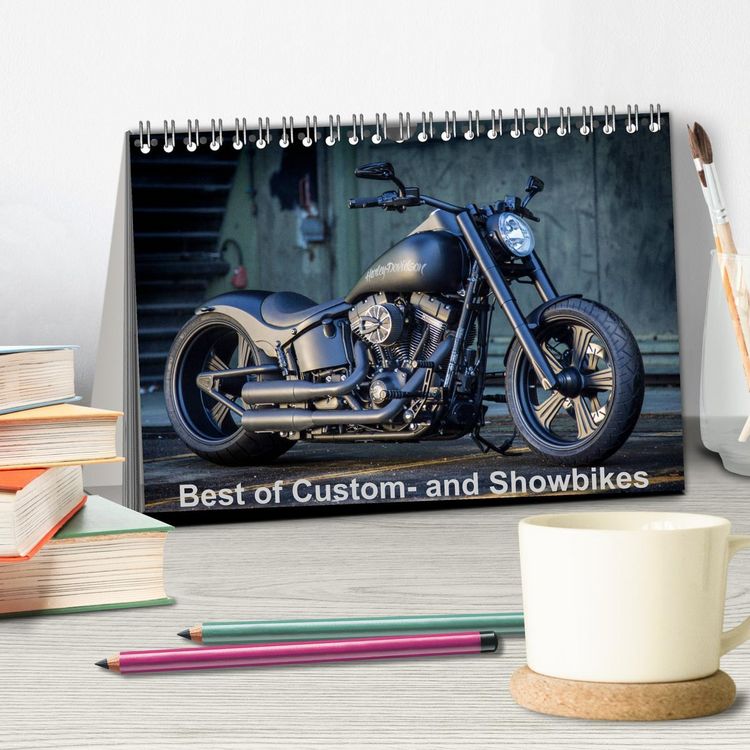 Produktbild: Best of Custom- and Showbikes Kalender (Tischkalender 2026 DIN A5 quer), CALVENDO Monatskalender